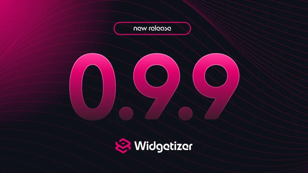 Widgetizer 0.9.9 release banner